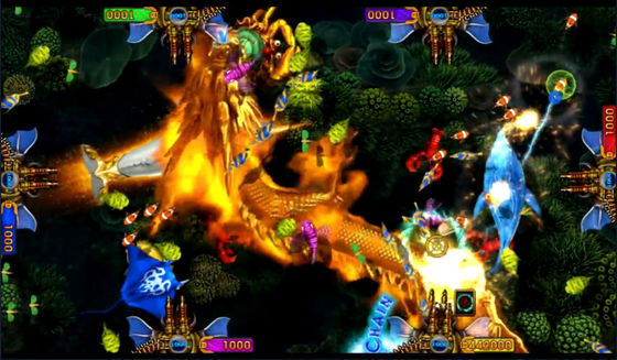 Stable Fish Hunter Arcade Game , Multipurpose Casino Game Board