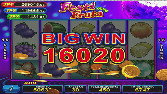 Practical Arcade Gambling Slot Board Touchscreen Supported Multiscene