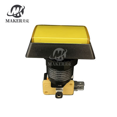 Rectangular Beveled Arcade Game Accessories Push Button For Fish Slot Machine