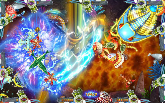 Amusement Seafood Paradise 5 Shooting Fish Game Software Customized Cabinet