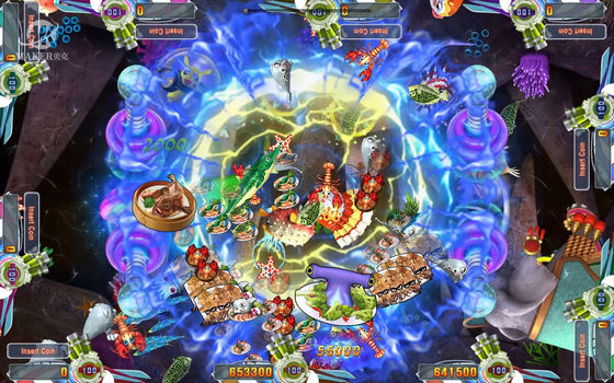 Amusement Seafood Paradise 5 Shooting Fish Game Software Customized Cabinet