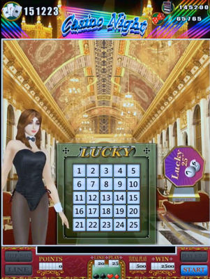Casino Night Vertical Monitor Coin Pusher Skill Game Board For Playing