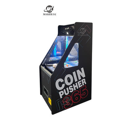 New Design Single Player Coin Pusher Machine Tempering Glass Arcade Coin Pusher Machine For Playing