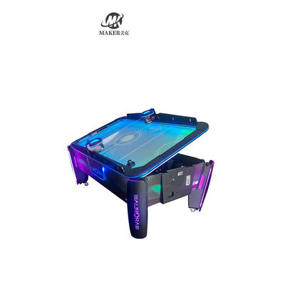 980mm Height 400W Sports Game Machines Black 2 Player Arcade Hockey Table