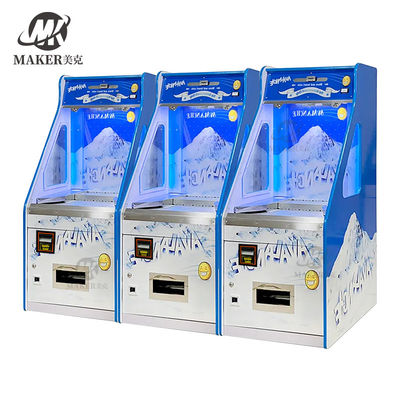 Single Player Black Arcade Coin Pusher Machine With Bill Acceptor
