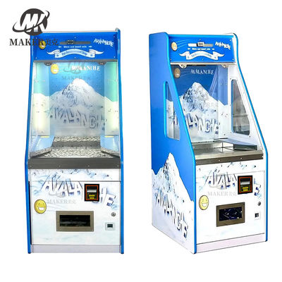 Single Player Black Arcade Coin Pusher Machine With Bill Acceptor