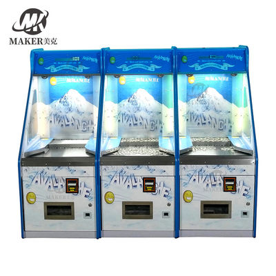 Single Player Black Arcade Coin Pusher Machine With Bill Acceptor