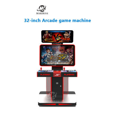 1080p Screen Cabinet Arcade Fighting Game Machine With Sanwa Controls Multi Games