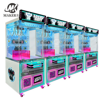 Toy Plush Catcher Blue Claw Machine With Bill Acceptor Arcade Game Doll Prize Grabber Coin Pusher Claw Crane Machine For