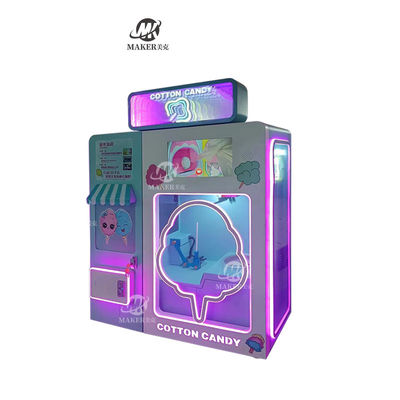 New Design Commerical High Profit Outdoor Intelligent Marshmallow Fully Automatic Cotton Candy Maker Automatic Machine
