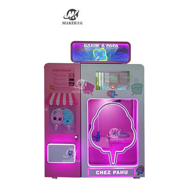 New Design Commerical High Profit Outdoor Intelligent Marshmallow Fully Automatic Cotton Candy Maker Automatic Machine