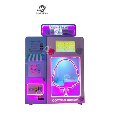 New Design Commerical High Profit Outdoor Intelligent Marshmallow Fully Automatic Cotton Candy Maker Automatic Machine