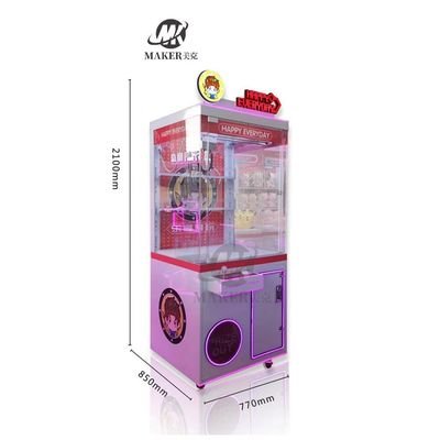 Practical Mini Crane Claw Game Machine 200W Multipurpose Stable